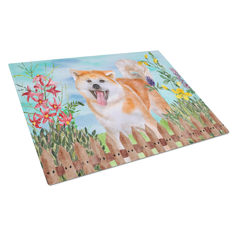 Planche à découper à ressorts en verre trempé caroline, Akita