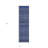 2' X 8' Navy Blue Striped Washable Indoor Outdoor Runner Rug