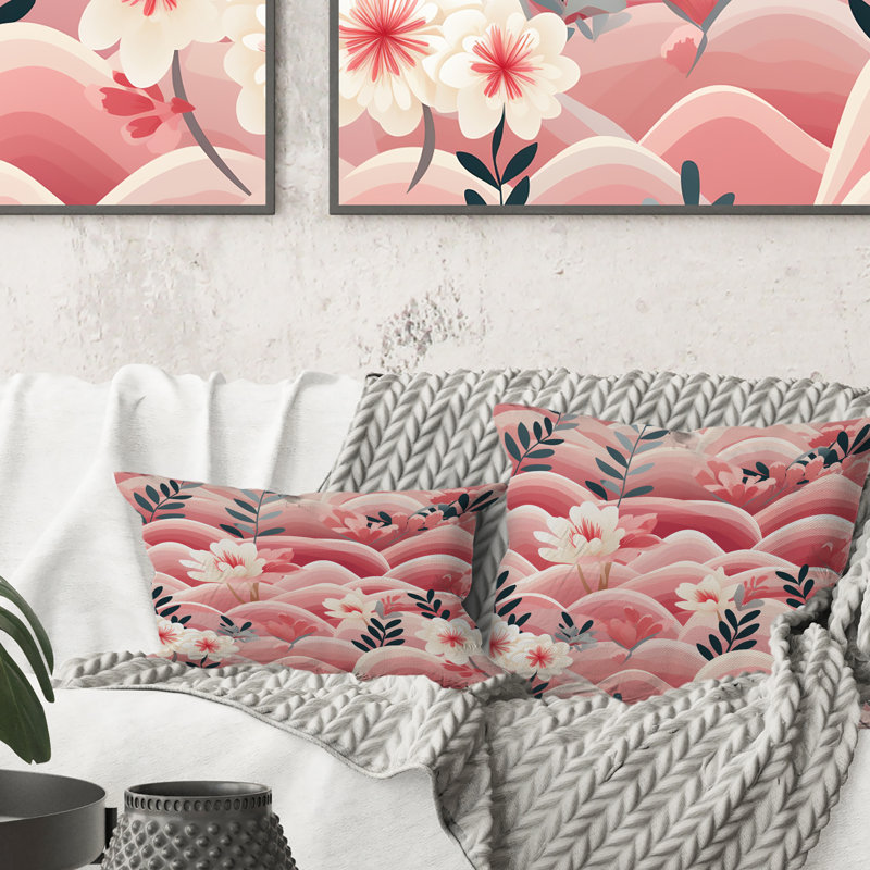 Colline rose et blanche à motif floral Hillead Meadows