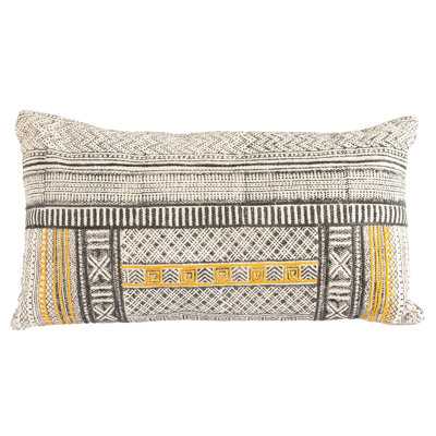  Cotton Cushion ROSHNI Yellow Lumbar