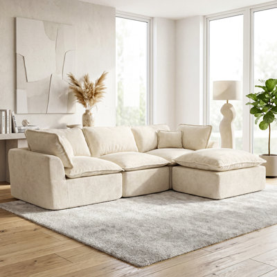 108" W Modular L-shaped Sectional Sofa