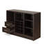 Armoire à vin Finish avec support en verre - Étagère de rangement pratique pour organiser votre collection sans effort