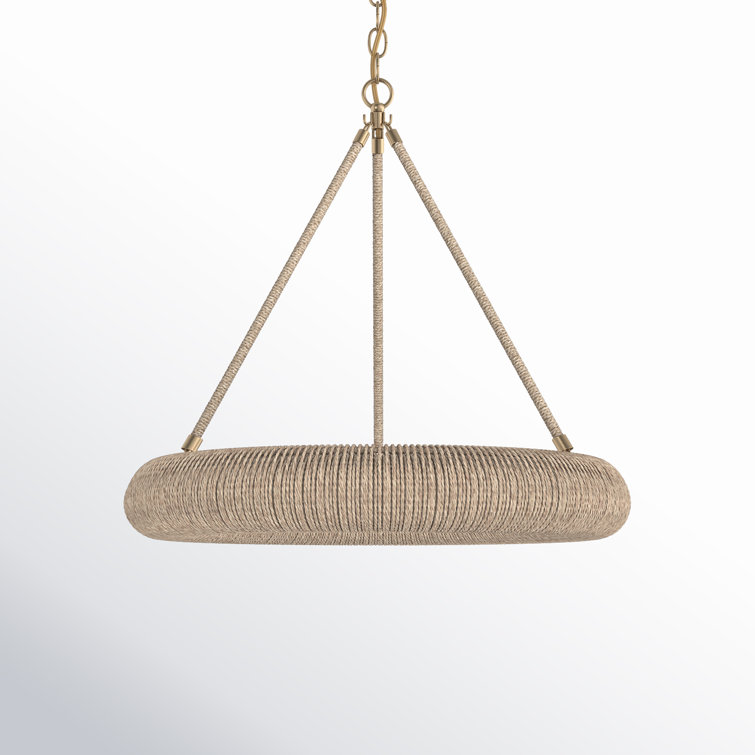 6 Light Metal Dimmable Chandelier