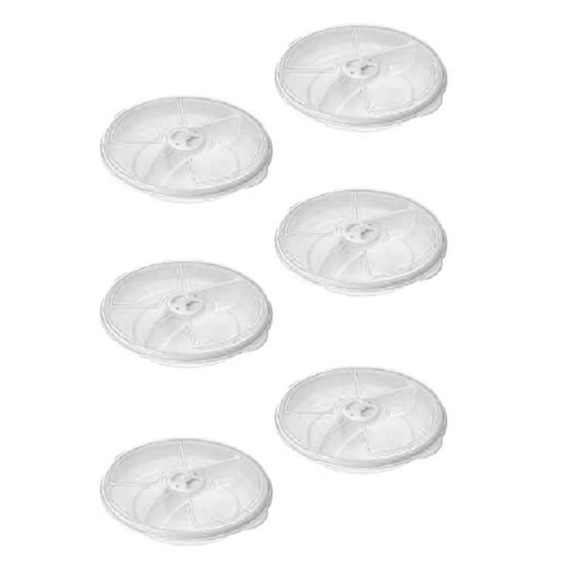 Ensemble de plats à service divisé Guzman, Ensemble de 6, Blanc