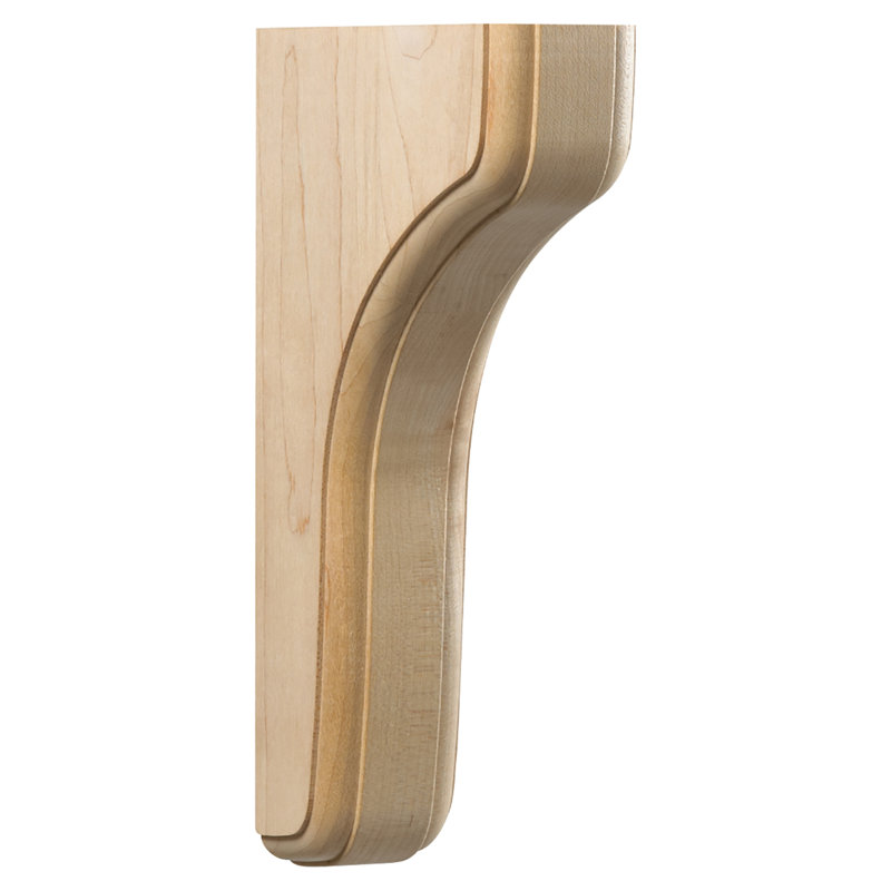 Natural Unfinished Wood Corbel Shelf Support Bracket