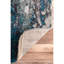 Tapis à motif abstrait pour le salon, la chambre à coucher, la salle à manger et la cuisine Elliott, bleu sarcelle / ivoire-20359070