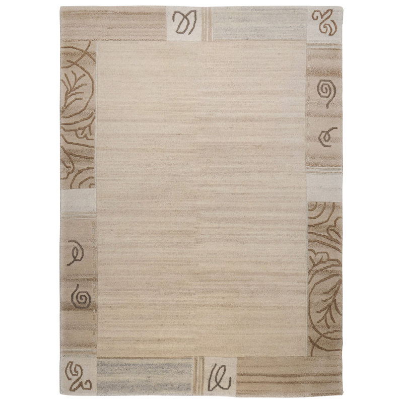 Roseboom Rectangle Wool Hand Woven Area Rug, Rectangular 60 x 90cm
