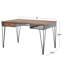 Bureau Cole & Gray à double face avec plateau et tiroirs en bois brun