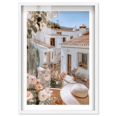 «Roses Courtyard Shadowbox Print» par Notoriart