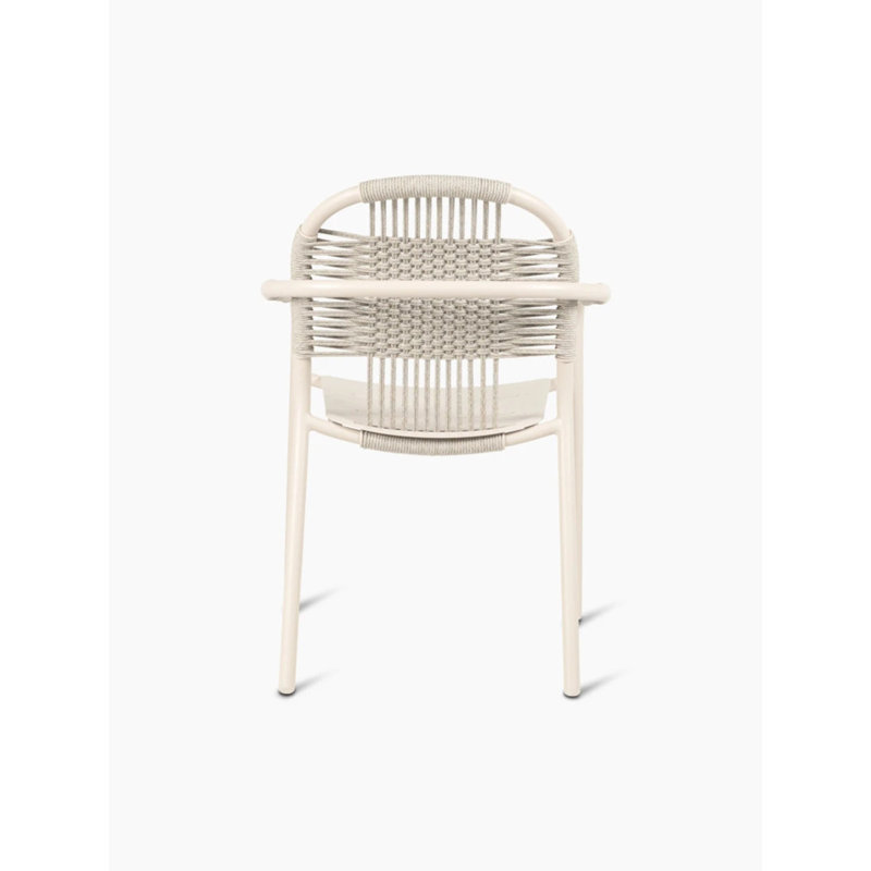 Cleo Outdoor Dining Armchair, Dune White, Dune White