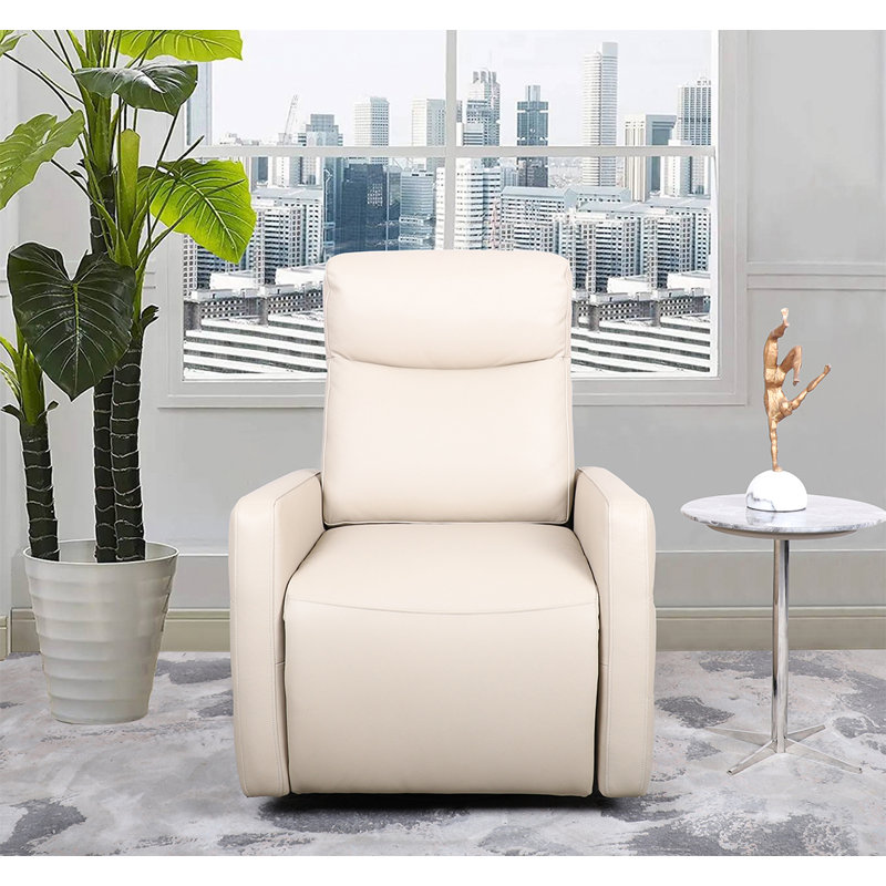 Fauteuil inclinable électrique en cuir véritable avec port USB Pelvora