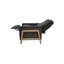 Tacara Grey Ergonomic 3-Position Manual Recliner with Solid Wood Frame and Natural Oak Legs-106632324