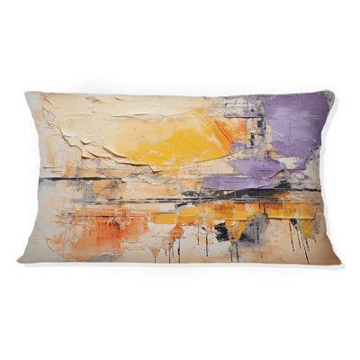 Collage Fusion IX - Abstract Collages Printed Throw Pillow