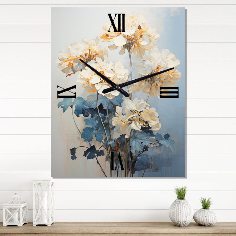 Horloges murales Alyzae - Geraniums, Petit