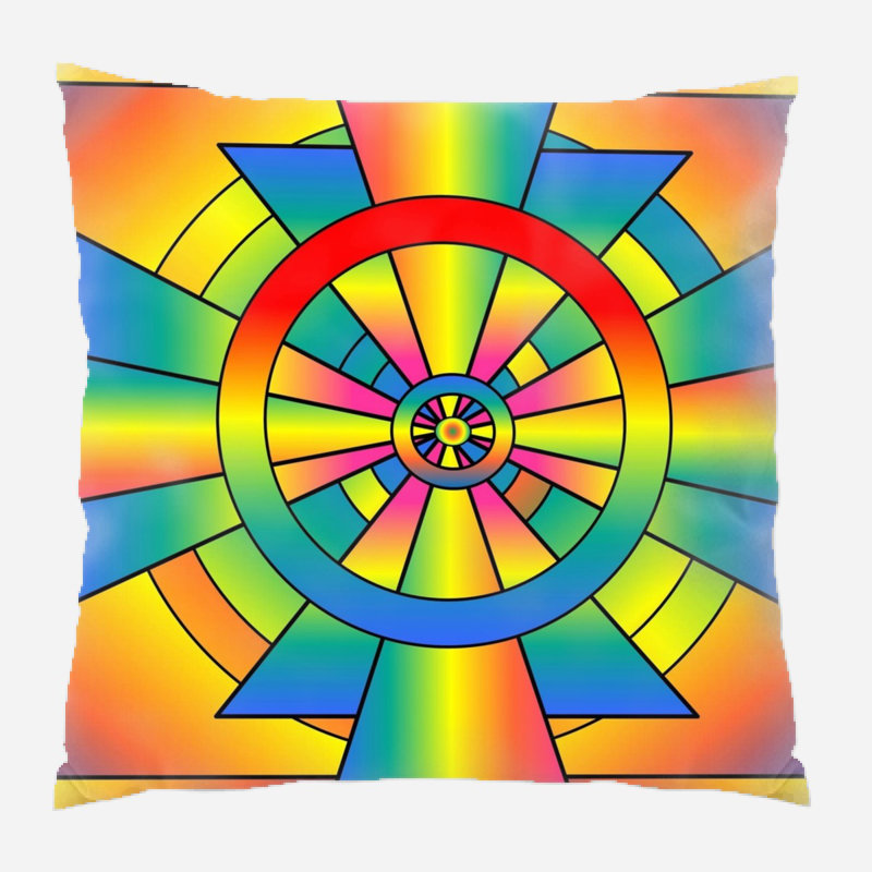 Coussin décoratif roygbiv colors