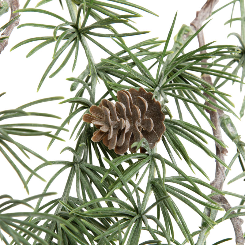 Pine Sprigs With Pine Cones Christmas Swag Wall Hanging- 27.5"