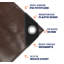 Housse de protection en toile résistante aux rayons UV et résistante aux rayons UV avec œillets métalliques pour le camping, le toit, la piscine et la protection des bateaux-67633430