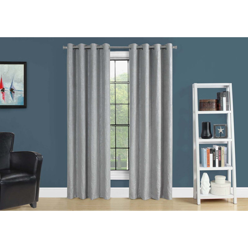 Curtains, 95" L x 52" W, Silver