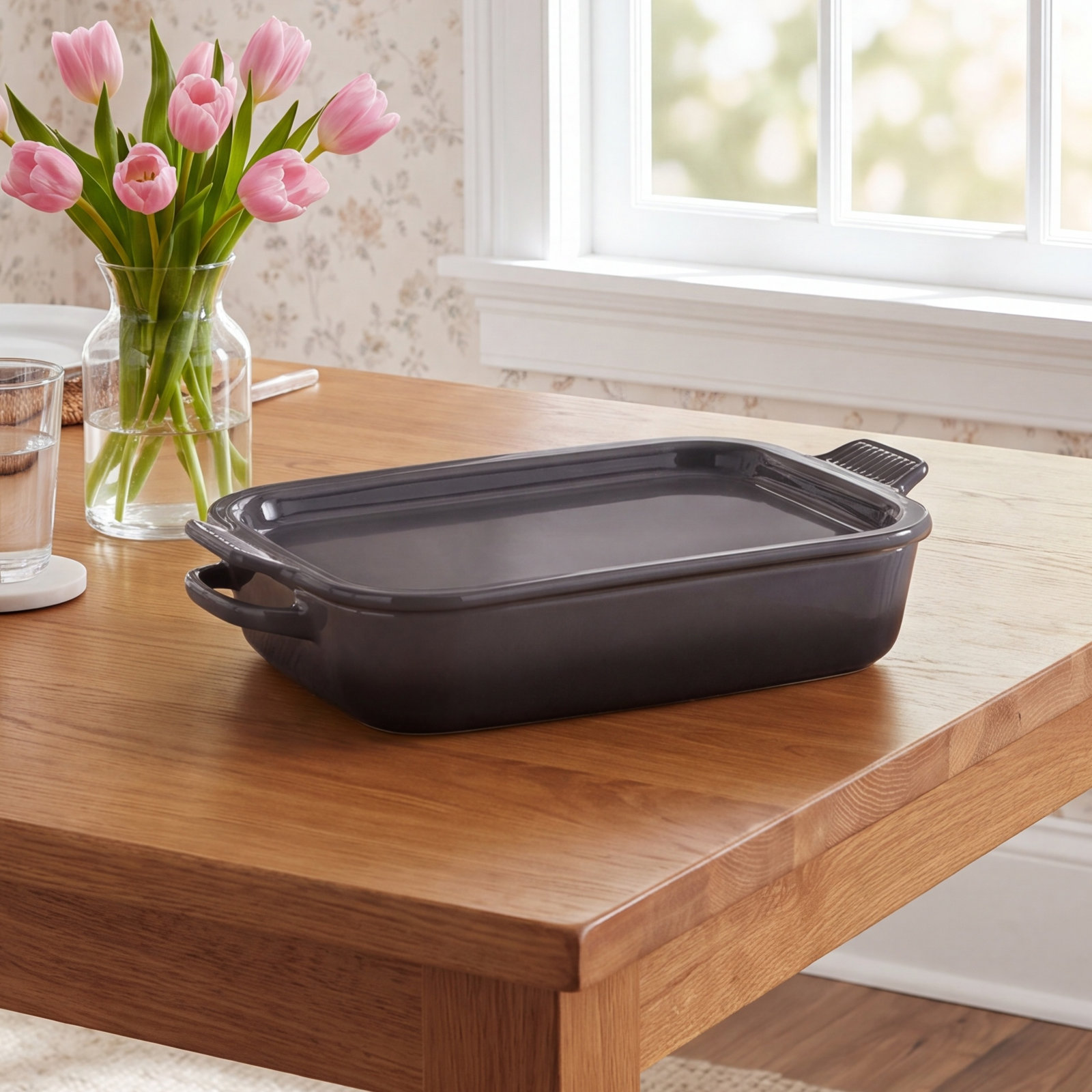 Le Creuset 2.75qt Dish with Platter Lid, Oyster