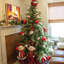 Arbre de Noël artificiel pin avec base 6,5 pi. Fraser Hill Farm-1444839645