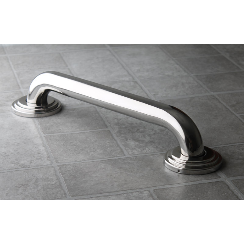 Straight Steel Grab Bar, 12" W