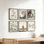 Décoration murale rétro encadrée noire, 8 x 10 pouces, pour bureau d'étude, paquet de 6