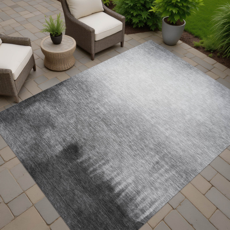 Machine Washable Indoor/Outdoor Magruder ACN2420 Abstract Rug, Rectangle 10' x 14'