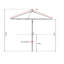 Parasol de marché 102 po Mirkku-585774528