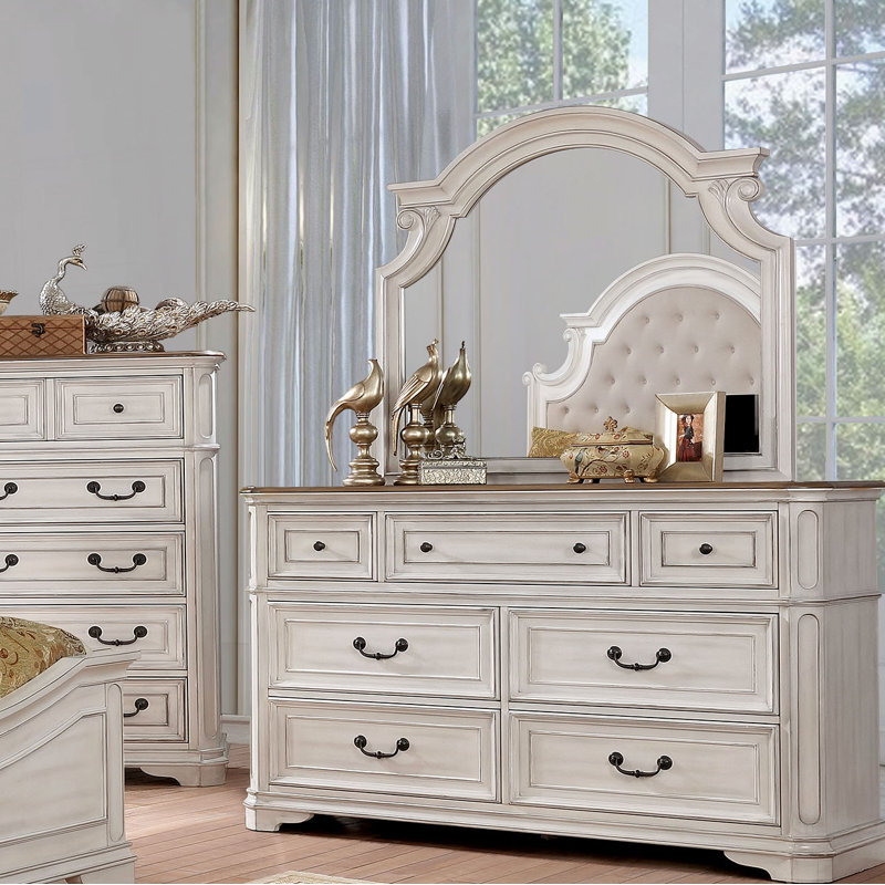 Commode 7 tiroirs avec miroir Miah