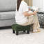 Petit repose-pied ottoman en flanelle, repose-pieds rectangulaire moderne avec pieds en plastique antidérapants, siège d'appoint rembourré pour salon, canapé, entrée-1804535543