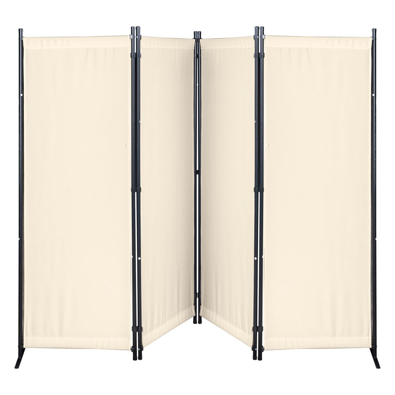 Cloison pliante 4 panneaux l 88 po x H 67,5 po, Blanc