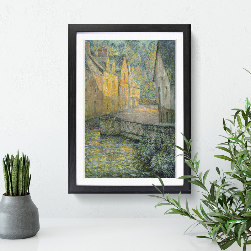 Golden Morning by Henri Le Sidaner - Picture Frame Painting, Black Framed, 65cm H x 48cm W x 2cm D