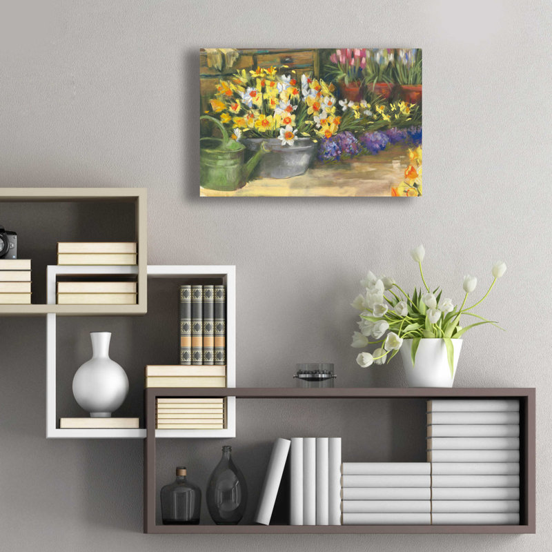 «Spring Daffodils» par Carol Rowan, H 16 po x l 24 po x P 0,2 po