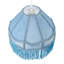 19cm H Fabric Empire Lamp Shade ( Slip-On ) in Blue