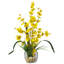 Liquid Illusion Dancing Lady Silk Orchids Floral Arrangements in Vase-1822075791