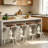 Dicle Swivel Adjustable Height Counter Stool-1871153480-1818652457