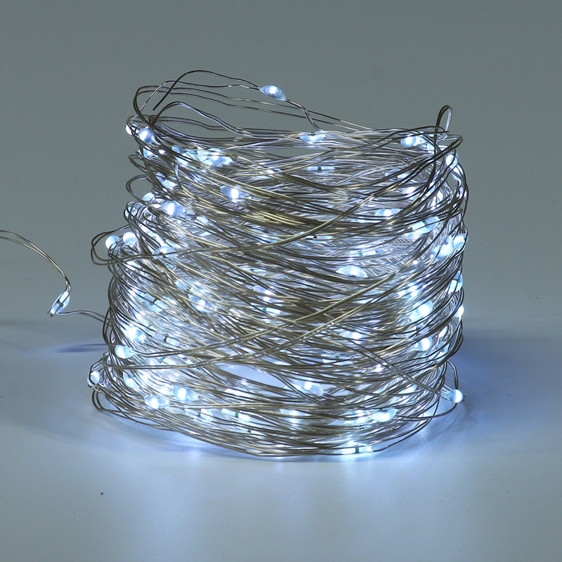 Grantsboro Solar Powered Rope String Light, White