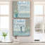 «Teal Sink I», ensemble de 2 reproductions d'art sur toile tendue-92914032