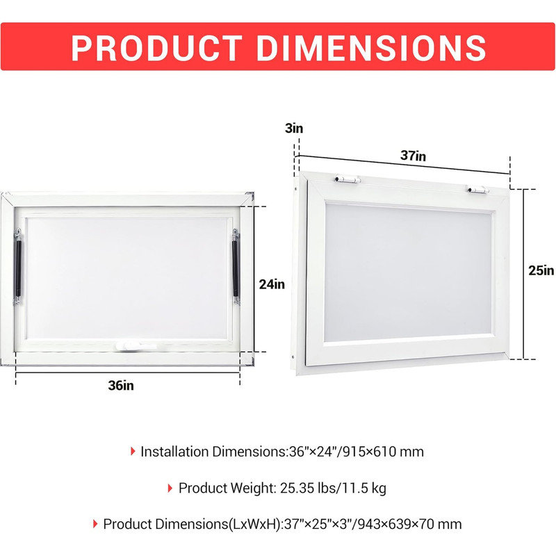 Concession Window for Food Truck, Aluminum Alloy Serving Window, Concession Awning Door Up to 85 Degrees, Perfect for BBQ Trailer, Mobile Catering, Glass Not Included