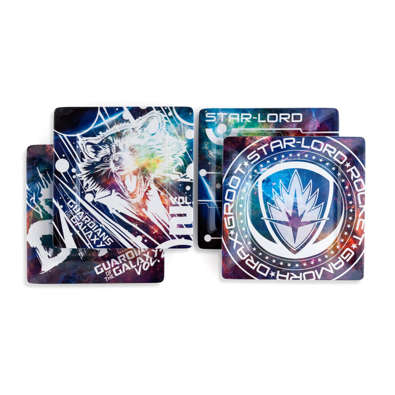 Les gardiens de la galaxie vol. 2 assiettes en plastique de 8 po en paquet de 4