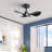 24 in. Indoor Ceiling Fan with Dimmable LED Light and Remote Control for Bedroom,Living Room-131406494-131406495