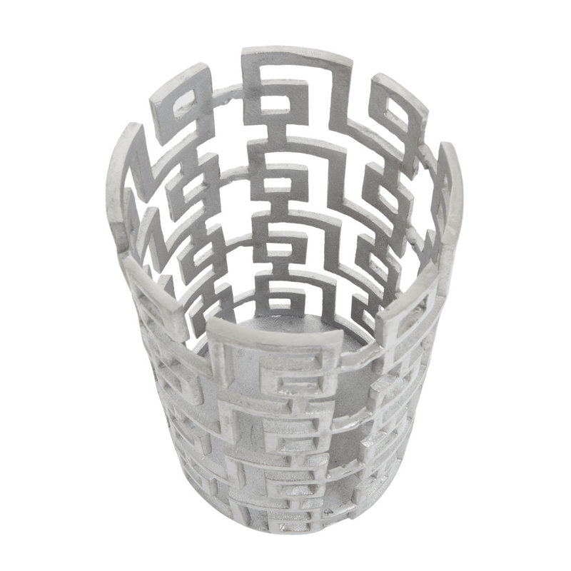 Delphi Aluminum Tabletop Lantern, 32cm H x 17.5cm W x 17.5cm D