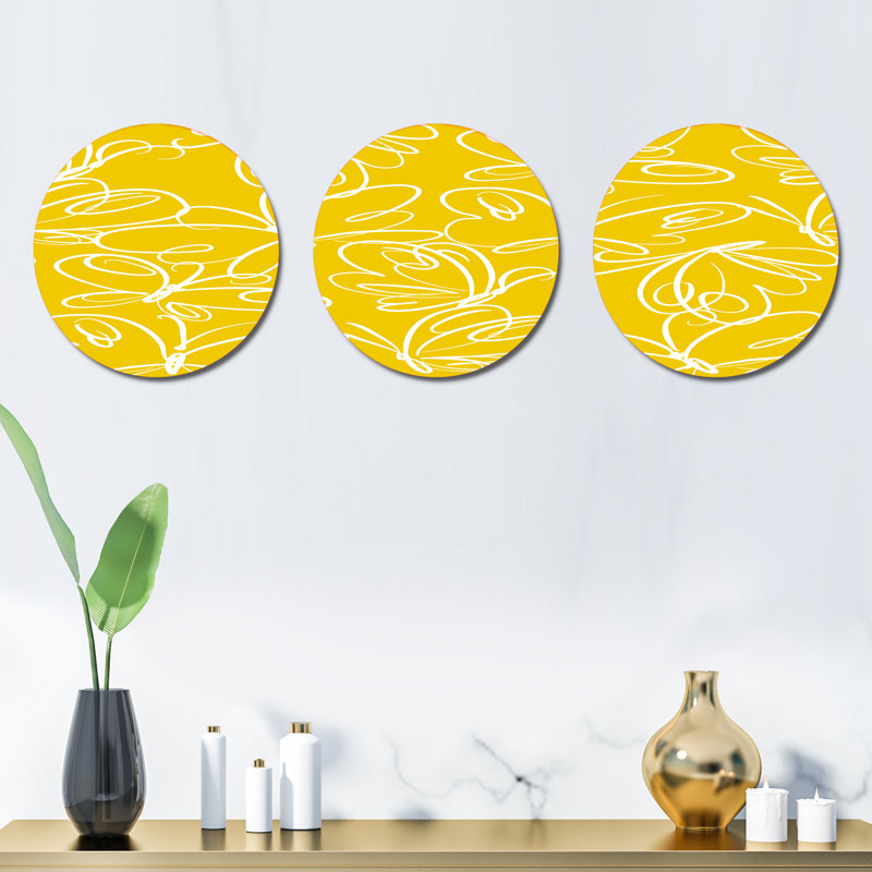 Abstract Wall Decor on Metal
