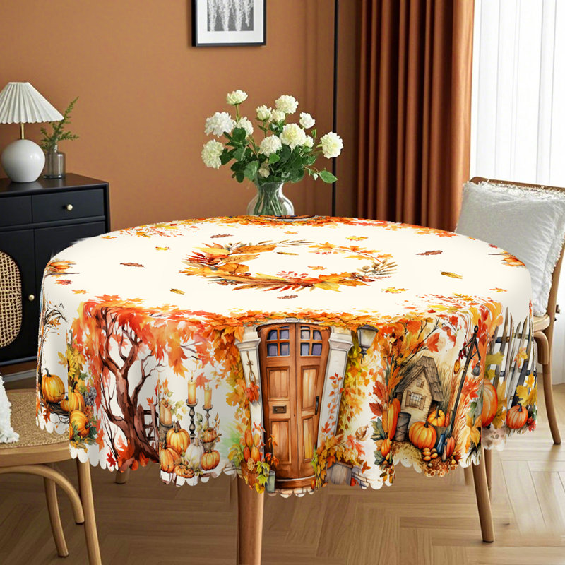 Nappe 1pc Autumn Harvest, Rond 60 po