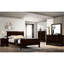 Lit double en bois massif cerisier pour chambre à coucher Grace