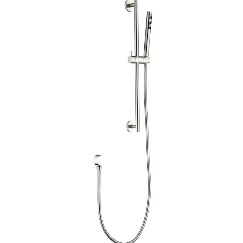 Height Adjustable Handheld Shower With 28 - Inch Slide Bar And 59 Hose, Brushed Nickel Finish Stainless, Multiple Spray Options For Comfort Hose Bar, Stainless Steel, Functional Patterns