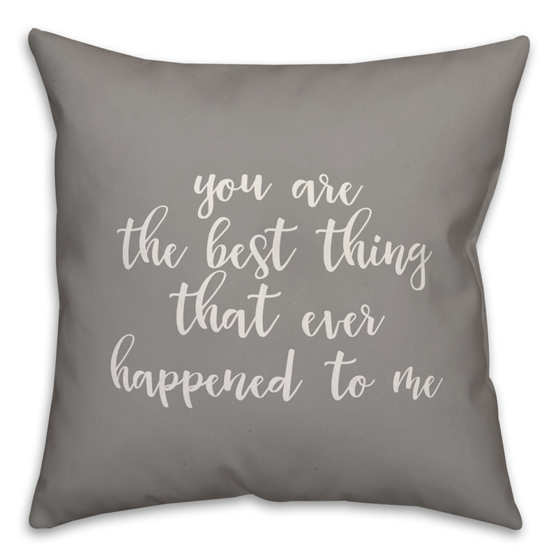  Vous êtes le meilleur coussin décoratif, Gris, Housse de coussin