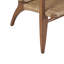 Chaise d'appoint Clearwater avec dossier et siège en rotin, structure en acajou, parfaite pour un décor côtier et rustique.