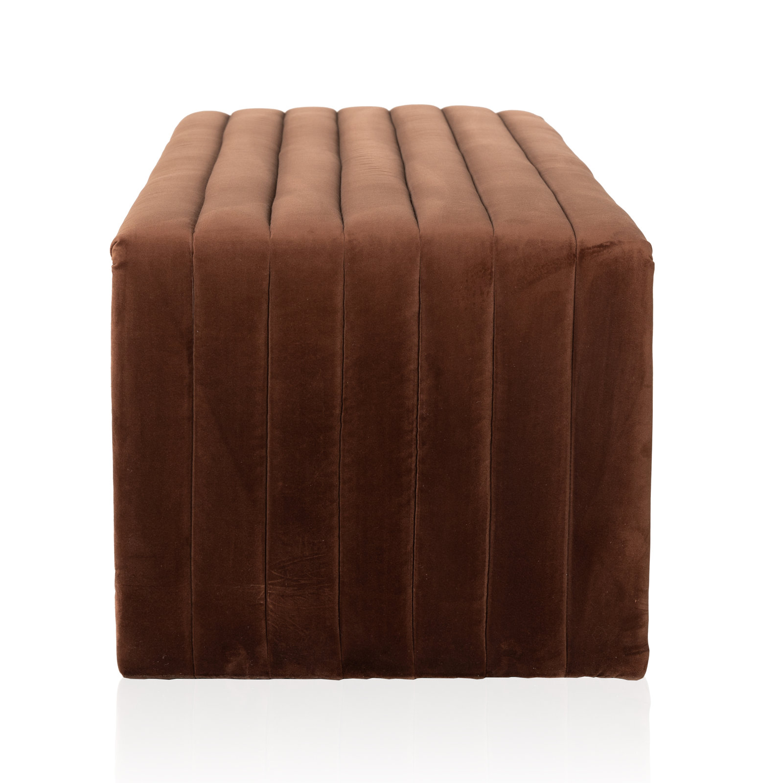 Brandt 61" Upholstered Bench, Auburn