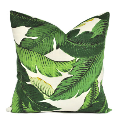Floral Outdoor Reversible Pillow Cover